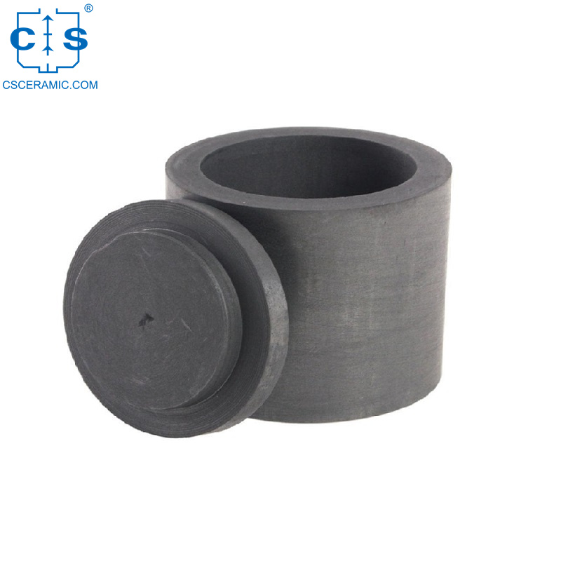 Плавильный Тигель/Тигель Из Карбида Кремния Круглый С Крышкой Для Высокотемпературной Промышленности